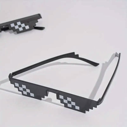 Anime Pixel Mosaic Funny Party Glasses DailySale