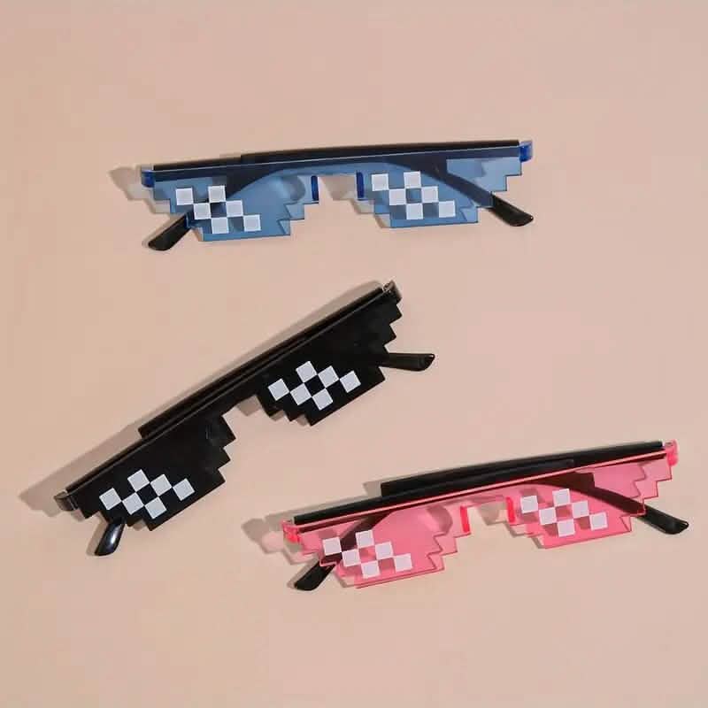 Anime Pixel Mosaic Funny Party Glasses DailySale