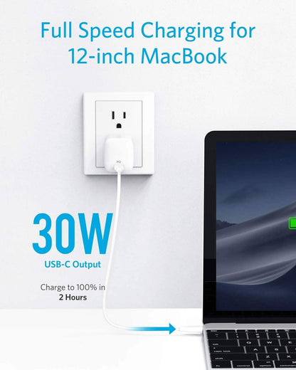 Anker 30W Compact USB-C Wall Charger with Power Delivery, PowerPort Atom (Refurbished) DailySale