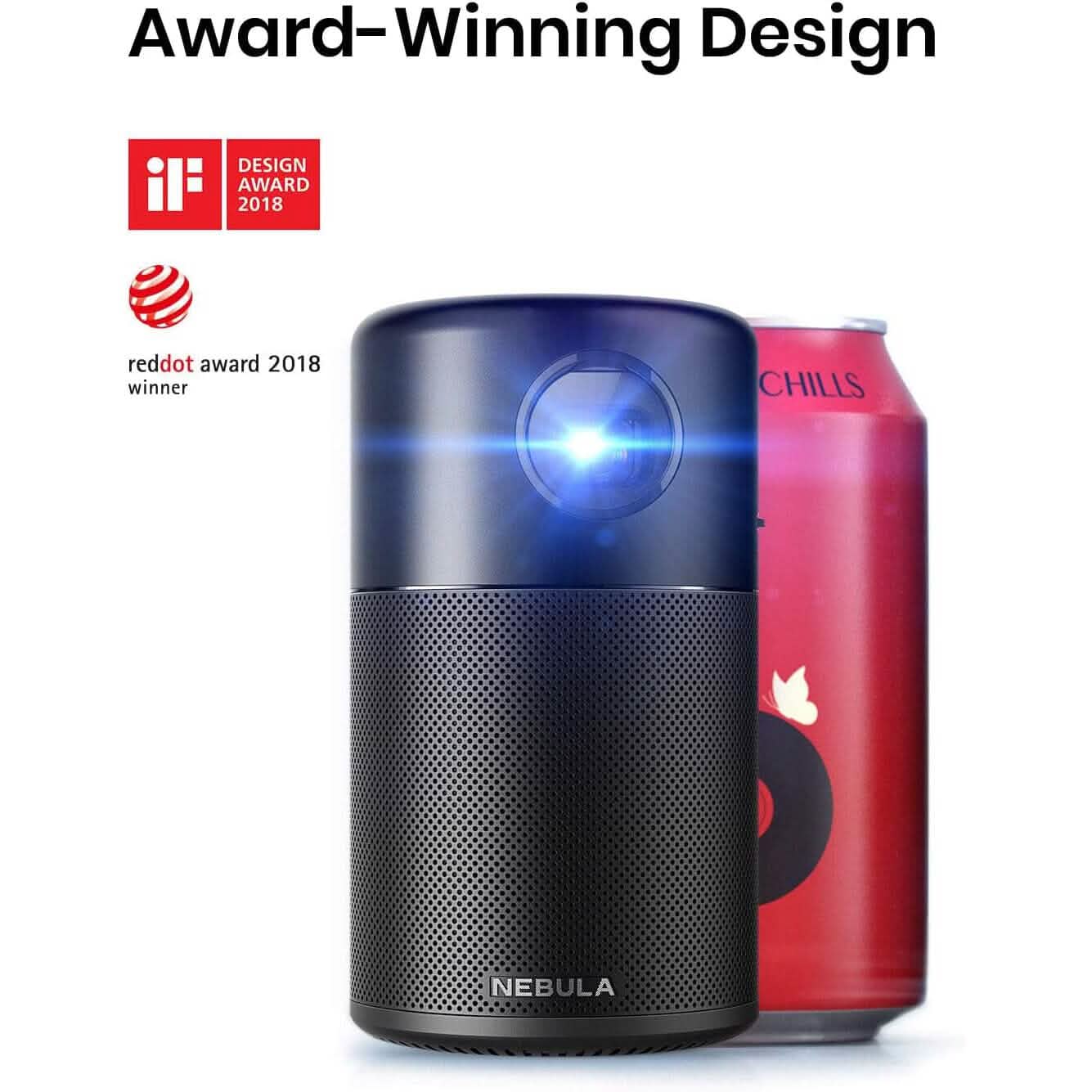 Anker NEBULA Capsule Smart Wi-Fi Mini Projector  (Refurbished) DailySale