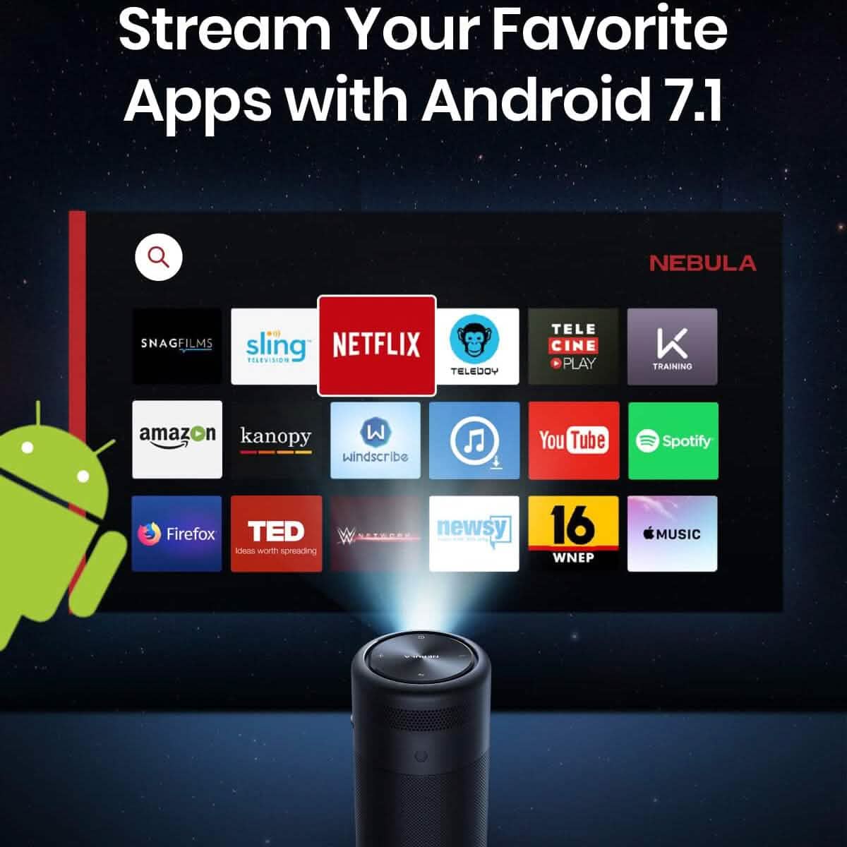 Anker NEBULA Capsule Smart Wi-Fi Mini Projector  (Refurbished) DailySale