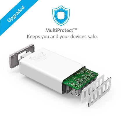 Anker PowerPort 5 40W/8A 5-Port USB Charger for Apple iPhone, iPad, Samsung Galaxy, and more (Refurbished) DailySale