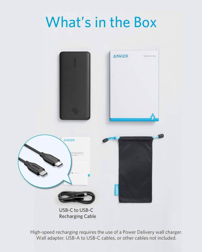Anker USB-C Portable Charger, 18W PowerCore Slim 10000 PD, 10000mAh Power Delivery Power Bank (Refurbished) DailySale