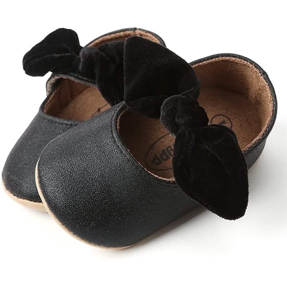 Antheron Baby Girls Mary Jane Flats with Bowknot DailySale