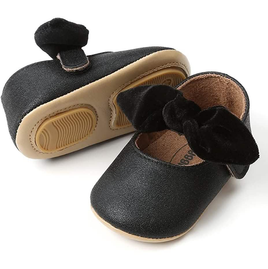 Antheron Baby Girls Mary Jane Flats with Bowknot DailySale