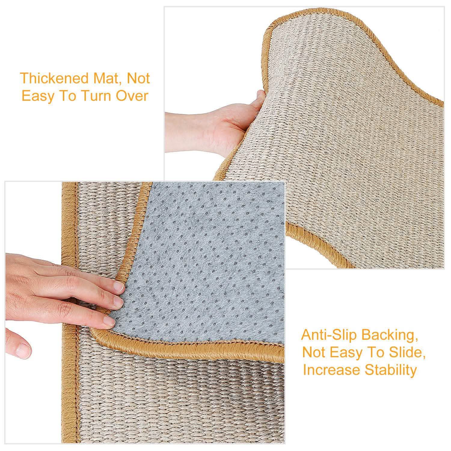 Anti-Slip Mat Horizontal Cat Floor Scratching Pad Rug DailySale