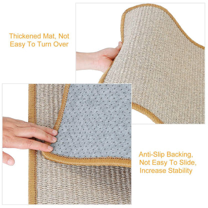 Anti-Slip Mat Horizontal Cat Floor Scratching Pad Rug DailySale