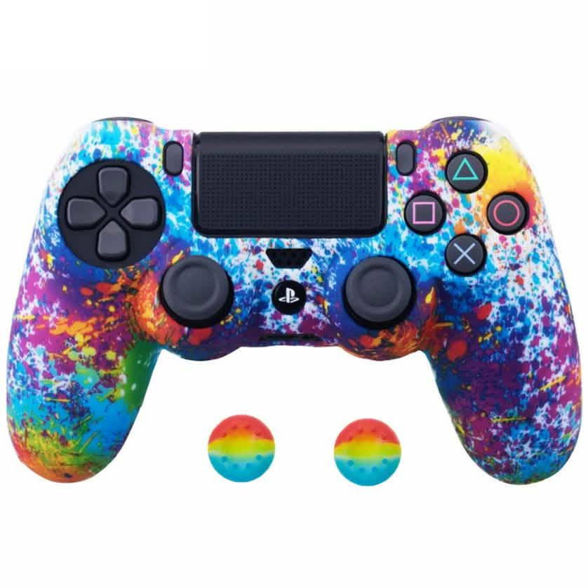 Anti-slip PS4 Silicone Cover & Thumb Grip Set DailySale