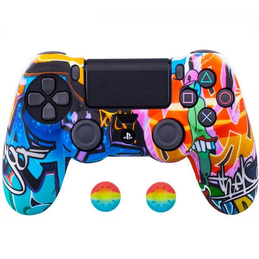 Anti-slip PS4 Silicone Cover & Thumb Grip Set DailySale