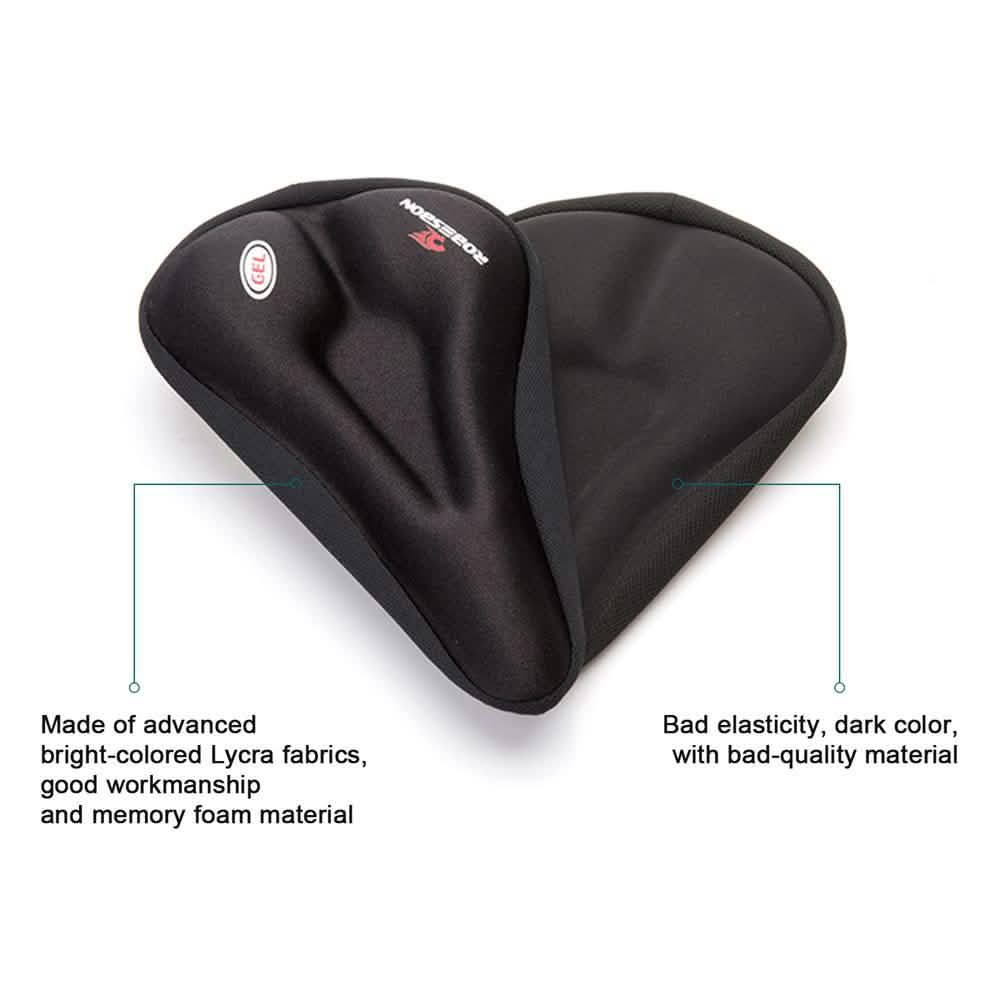 Anti-Slip Silicone Gel Pad Cushion Seat - Saddle Cover for Bike Bicycle Cycling DailySale
