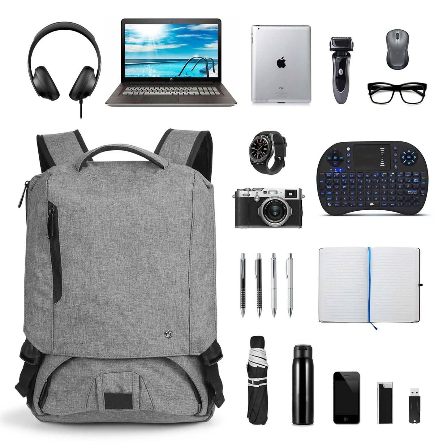 Anti-theft 14Inch Laptop Computer Backpack for Travel Waterproof Business School DailySale