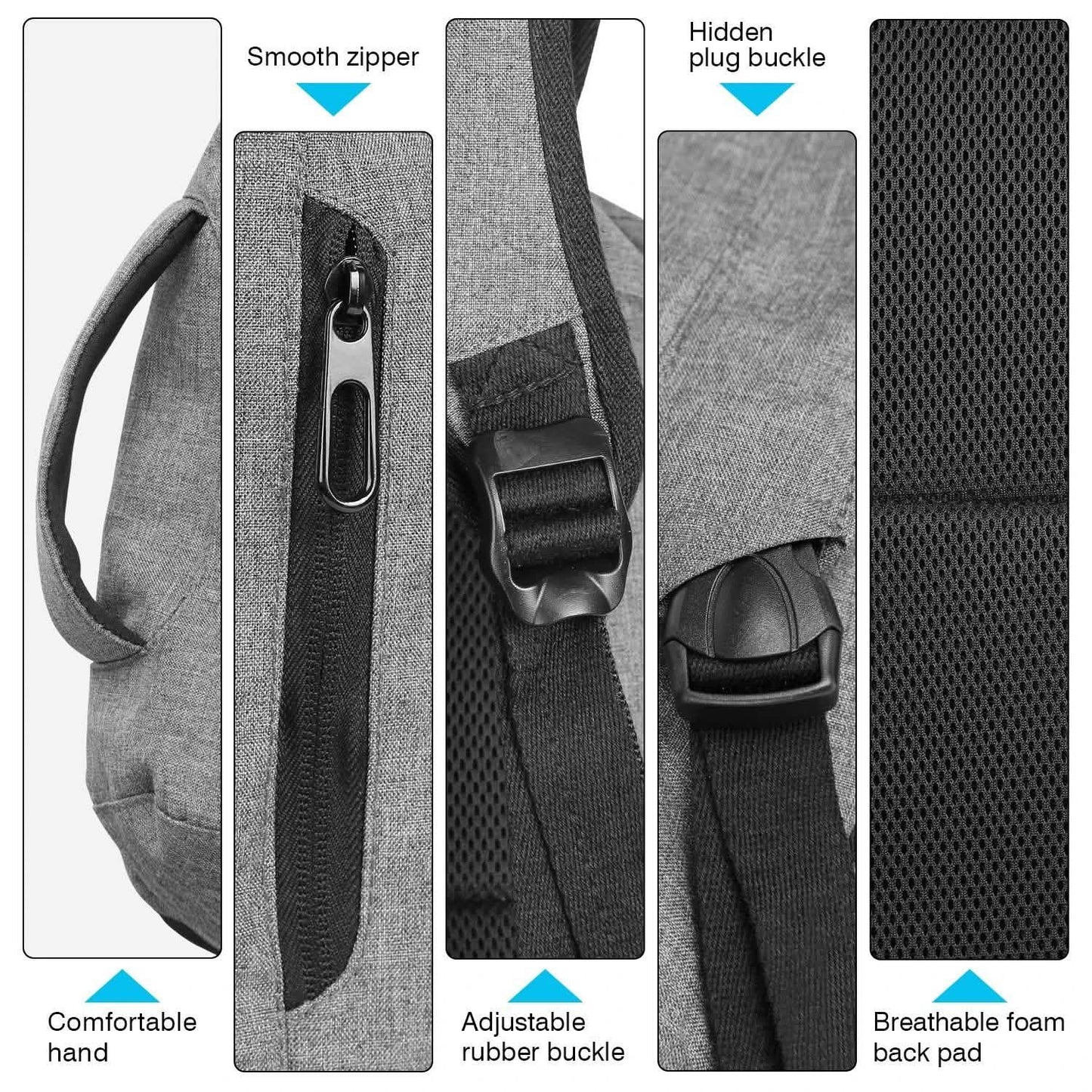 Anti-theft 14Inch Laptop Computer Backpack for Travel Waterproof Business School DailySale