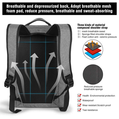 Anti-theft 14Inch Laptop Computer Backpack for Travel Waterproof Business School DailySale