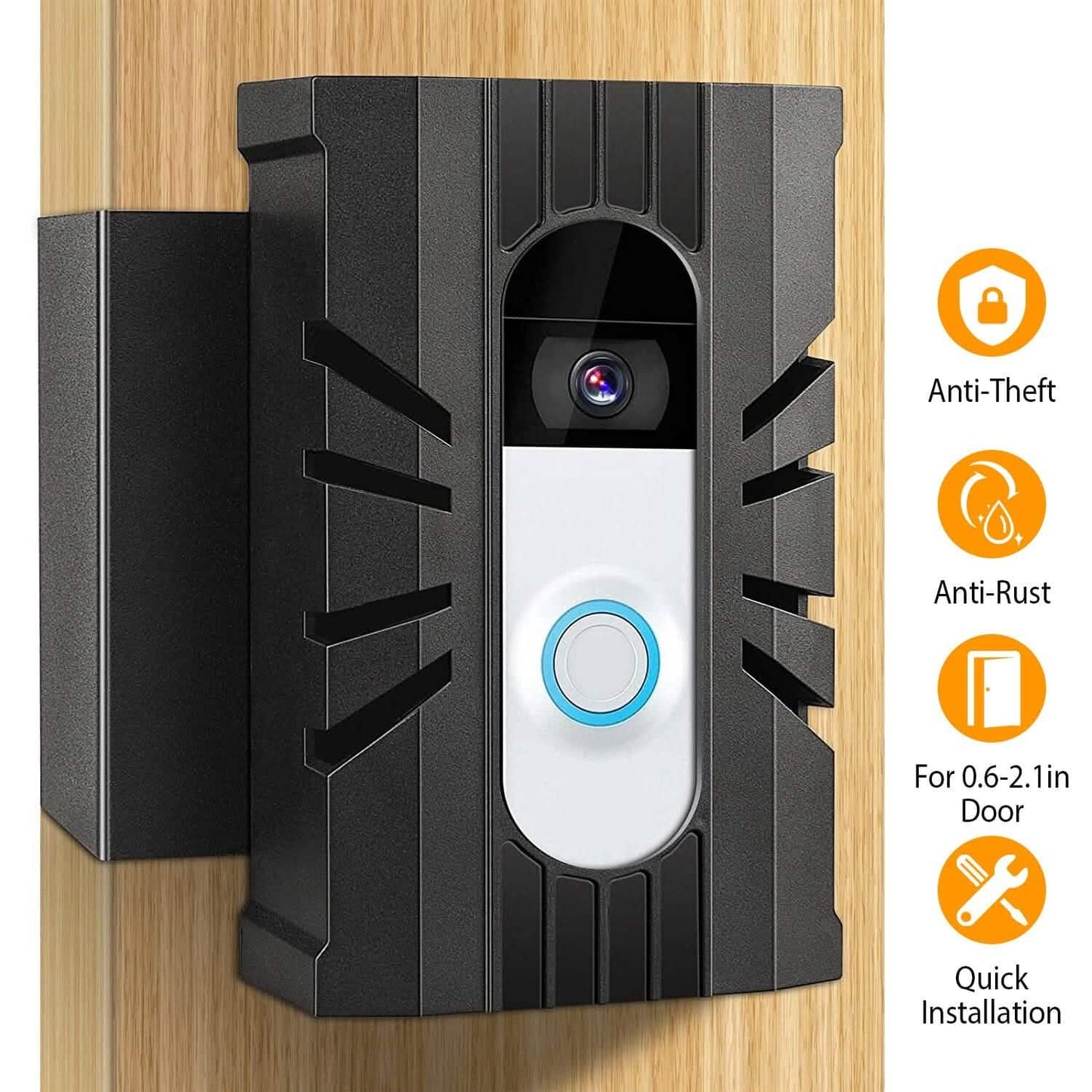Anti Theft Video Doorbell Door Mount Fit for Most Doorbell Camera Accessories DailySale