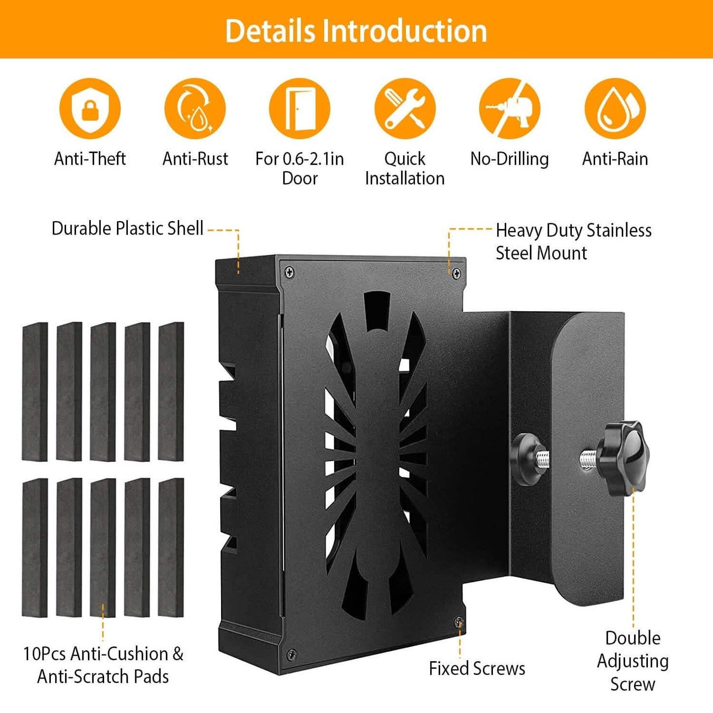 Anti Theft Video Doorbell Door Mount Fit for Most Doorbell Camera Accessories DailySale