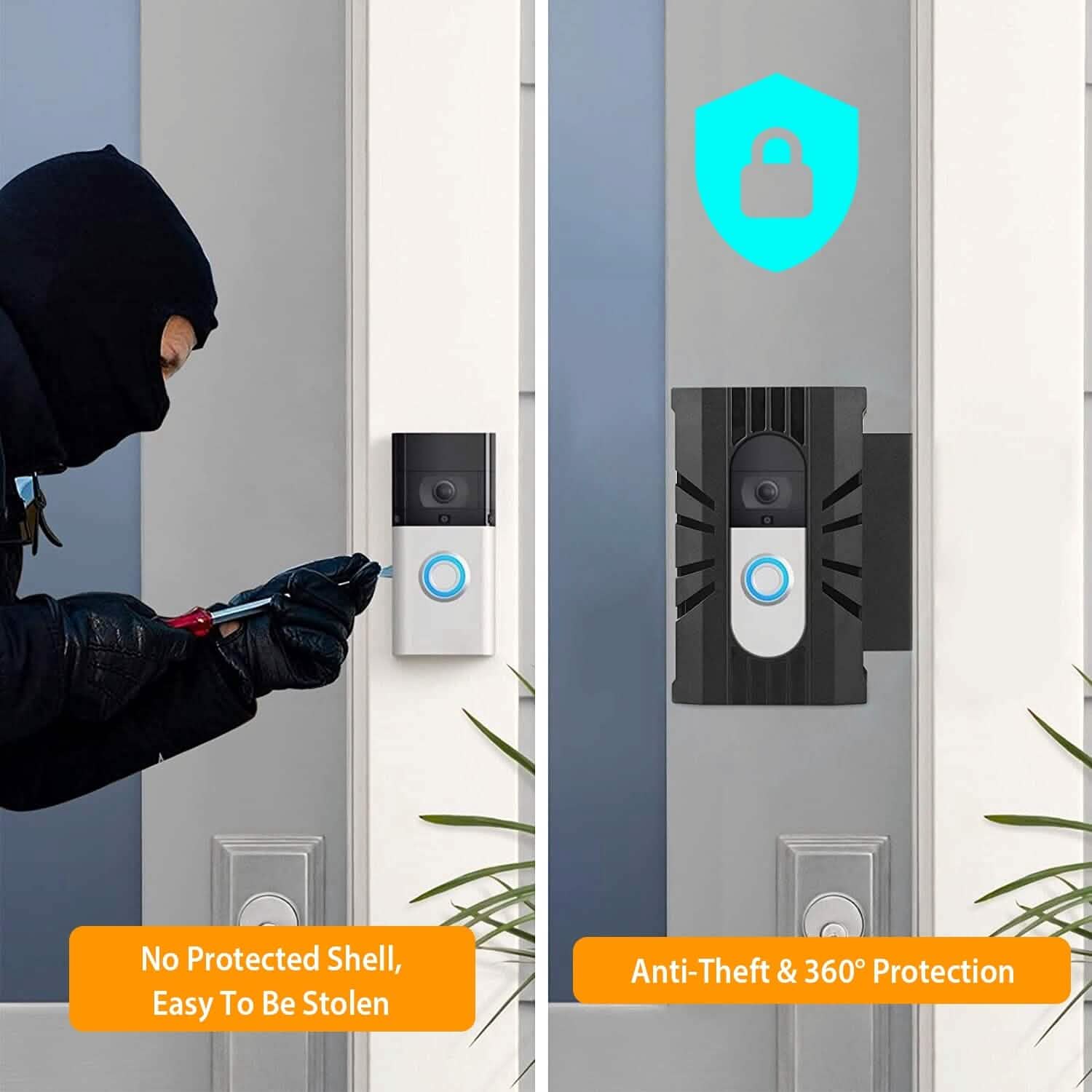 Anti Theft Video Doorbell Door Mount Fit for Most Doorbell Camera Accessories DailySale