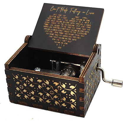 Antique Engraved Musical Box Can't Help Falling in Love DailySale