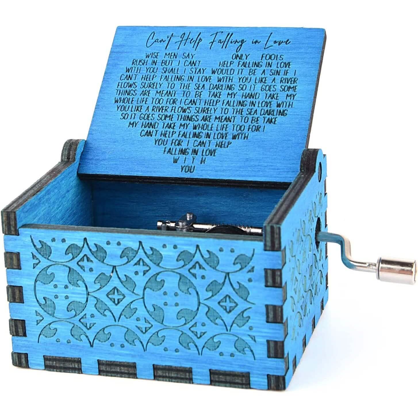 Antique Engraved Musical Box Can't Help Falling in Love DailySale