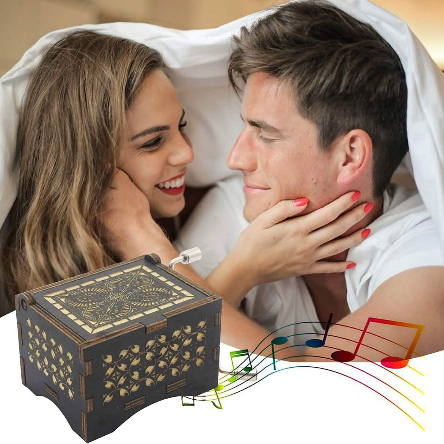 Antique Engraved Musical Box Can't Help Falling in Love DailySale