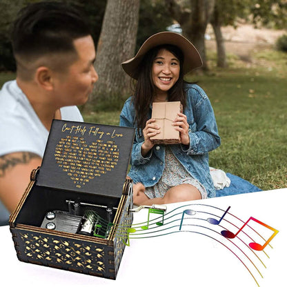 Antique Engraved Musical Box Can't Help Falling in Love DailySale