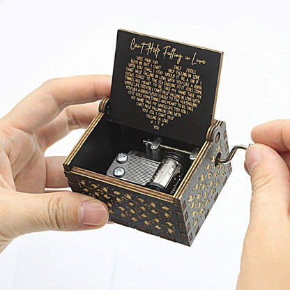 Antique Engraved Musical Box Can't Help Falling in Love DailySale