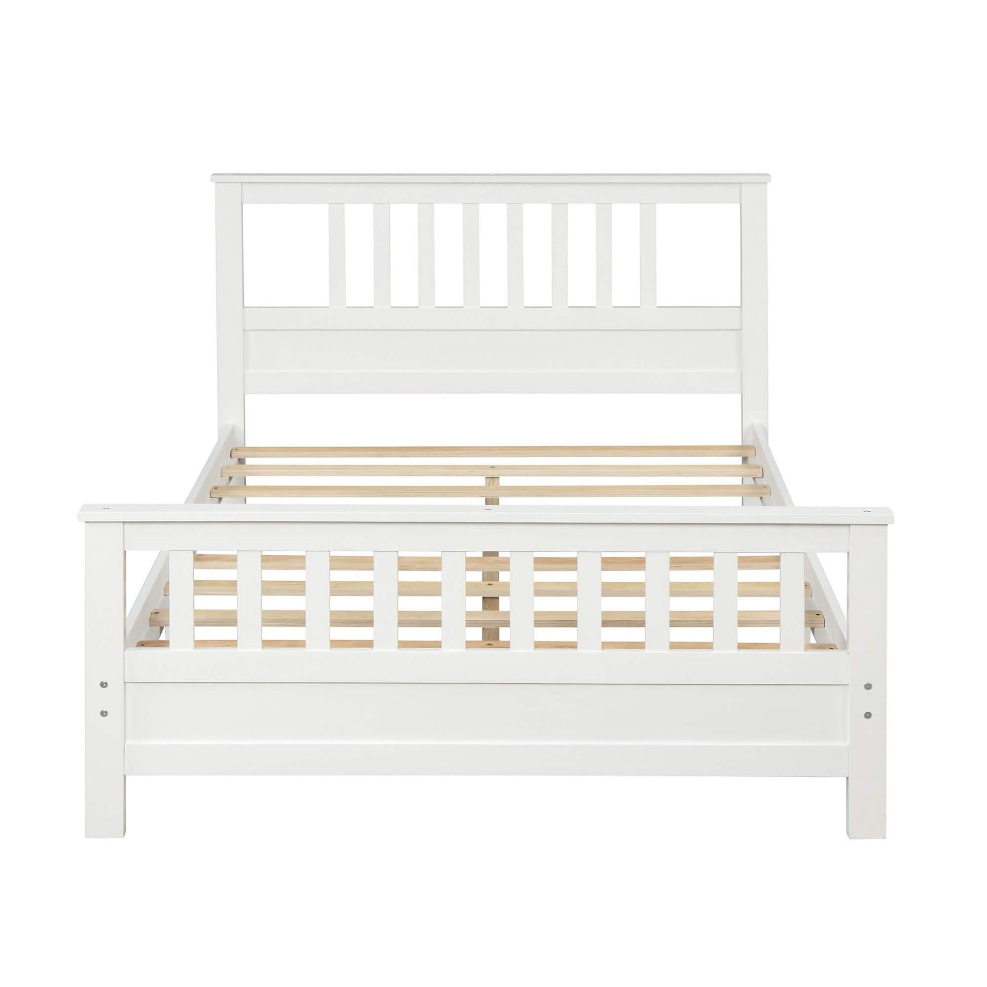 Anysun Full Size Bed Frame Solid Wood Platform Bed with Headboard for Kid's DailySale