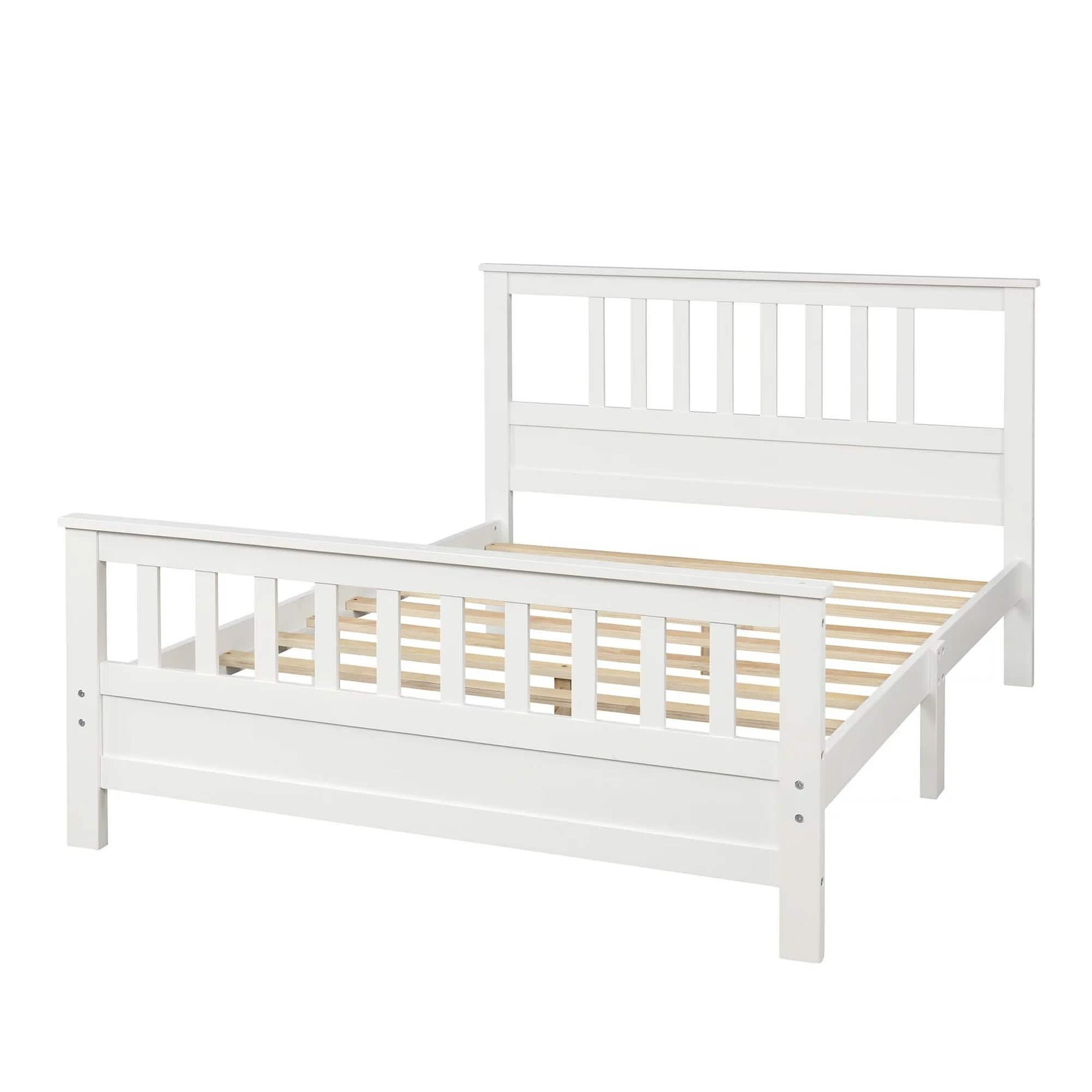 Anysun Full Size Bed Frame Solid Wood Platform Bed with Headboard for Kid's DailySale