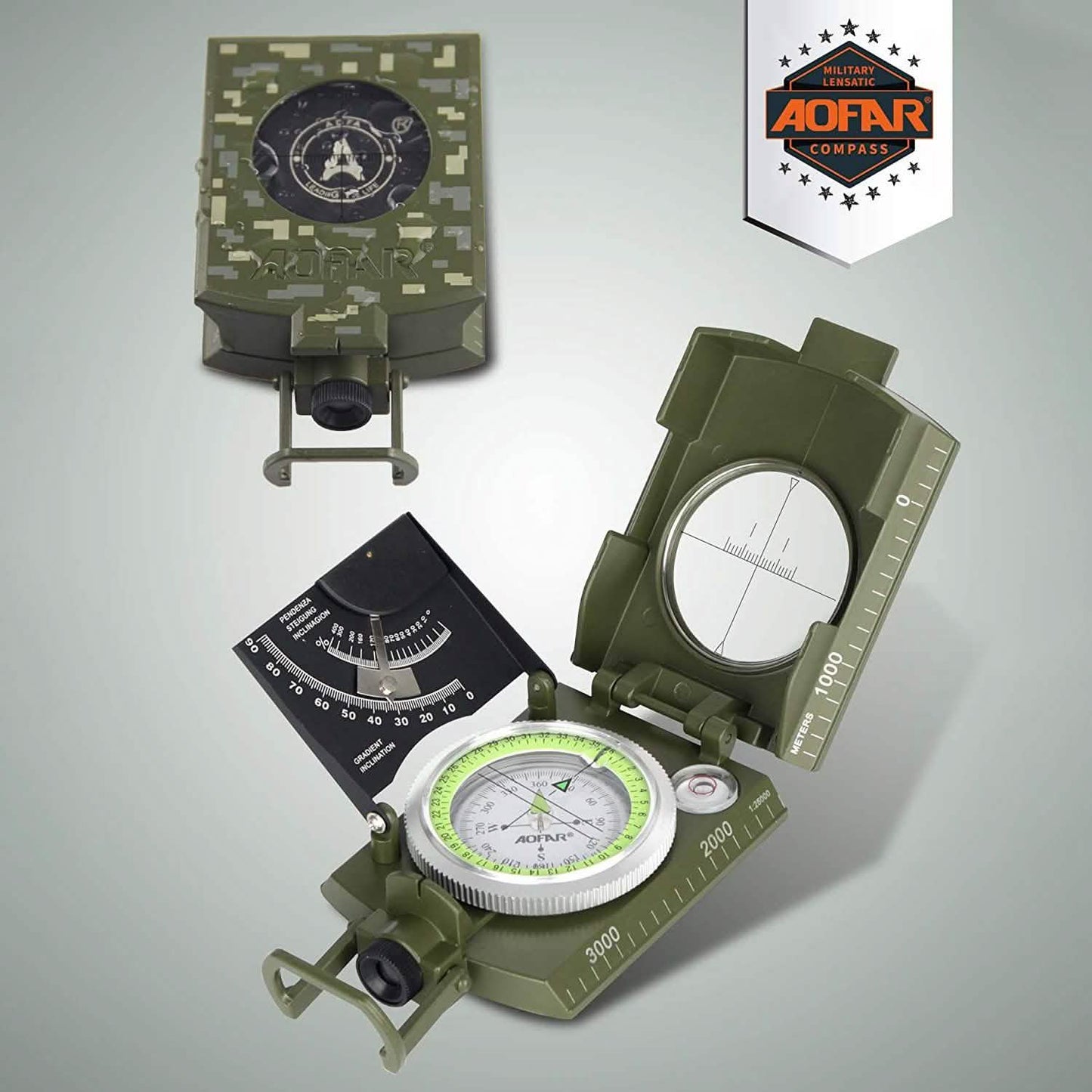 AOFAR Military Compass AF-4074 DailySale