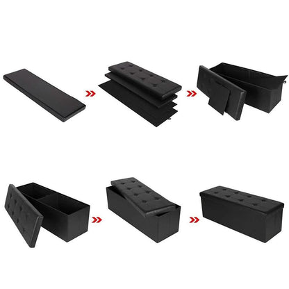 AOZRYNL 43 Inches Folding Storage Ottoman Bench DailySale