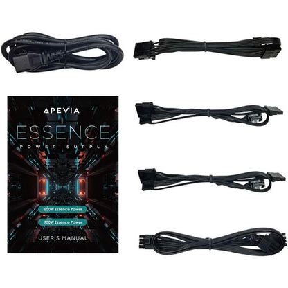 Apevia ATX-ES600W Essence 600W ATX Semi-Modular Gaming Power Supply with Auto-Thermally Controlled  (Refurbished) DailySale