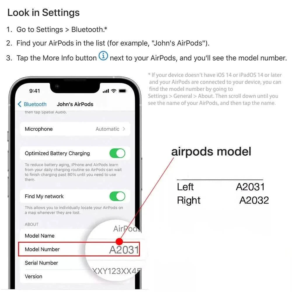 Apple AirPods Right A2032, Left A2031 or Charging Case A1938 (2nd Generation) (Refurbished) DailySale