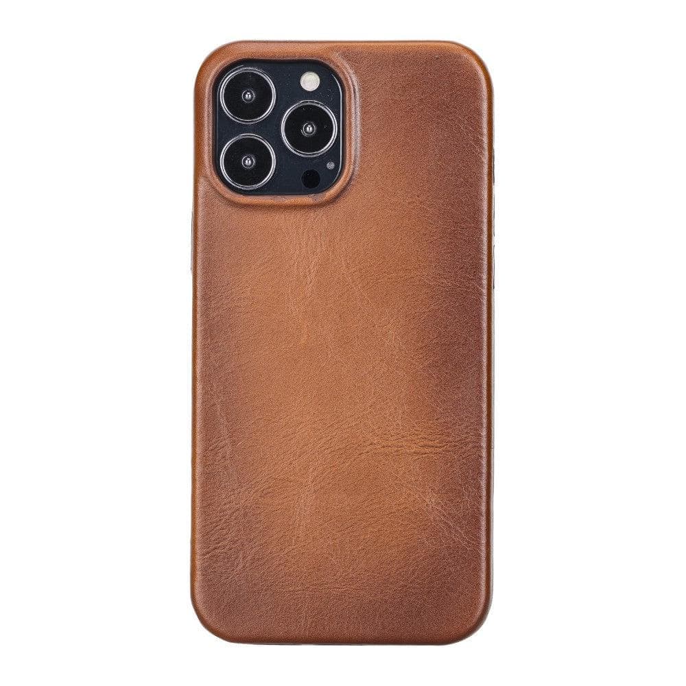 iPhone 14 Plus Genuine Leather Slim Case – Rock Cover Mizuri Leather