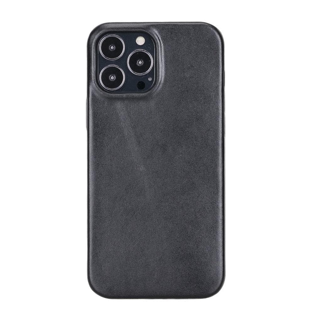 iPhone 14 Plus Genuine Leather Slim Case – Rock Cover Mizuri Leather