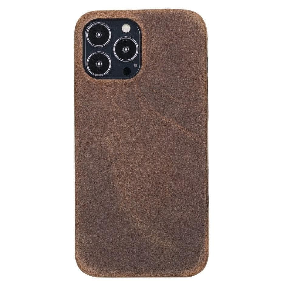 iPhone 14 Genuine Leather Slim Case – Rock Cover Mizuri Leather