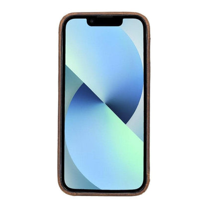 iPhone 14 Plus Genuine Leather Slim Case – Rock Cover Mizuri Leather