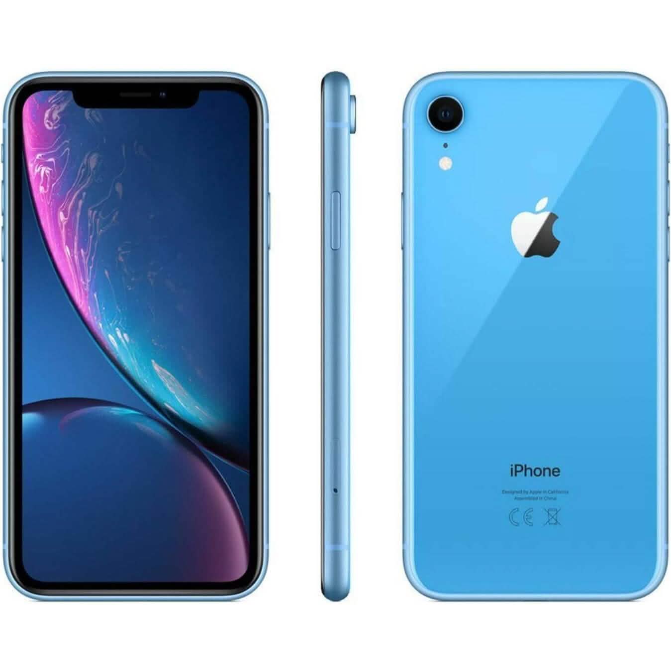 Apple iPhone XR, 128GB Blue GSM Carriers  (Refurbished) DailySale