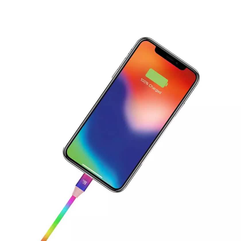 MFi Certified Colorful Rainbow Lightning Cables for Apple iPhone and iPad DailySale