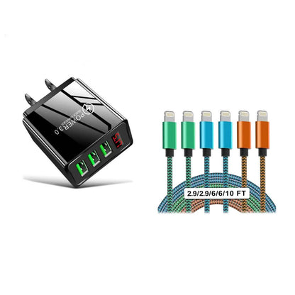 MFi Certified iPhone Apple Lightning Cable and Wall Charger DailySale