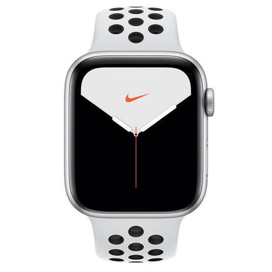 Apple Watch Nike Series 5 (GPS) 44mm Silver Aluminum Case with Pure Platinum/Black Nike Sport Band DailySale