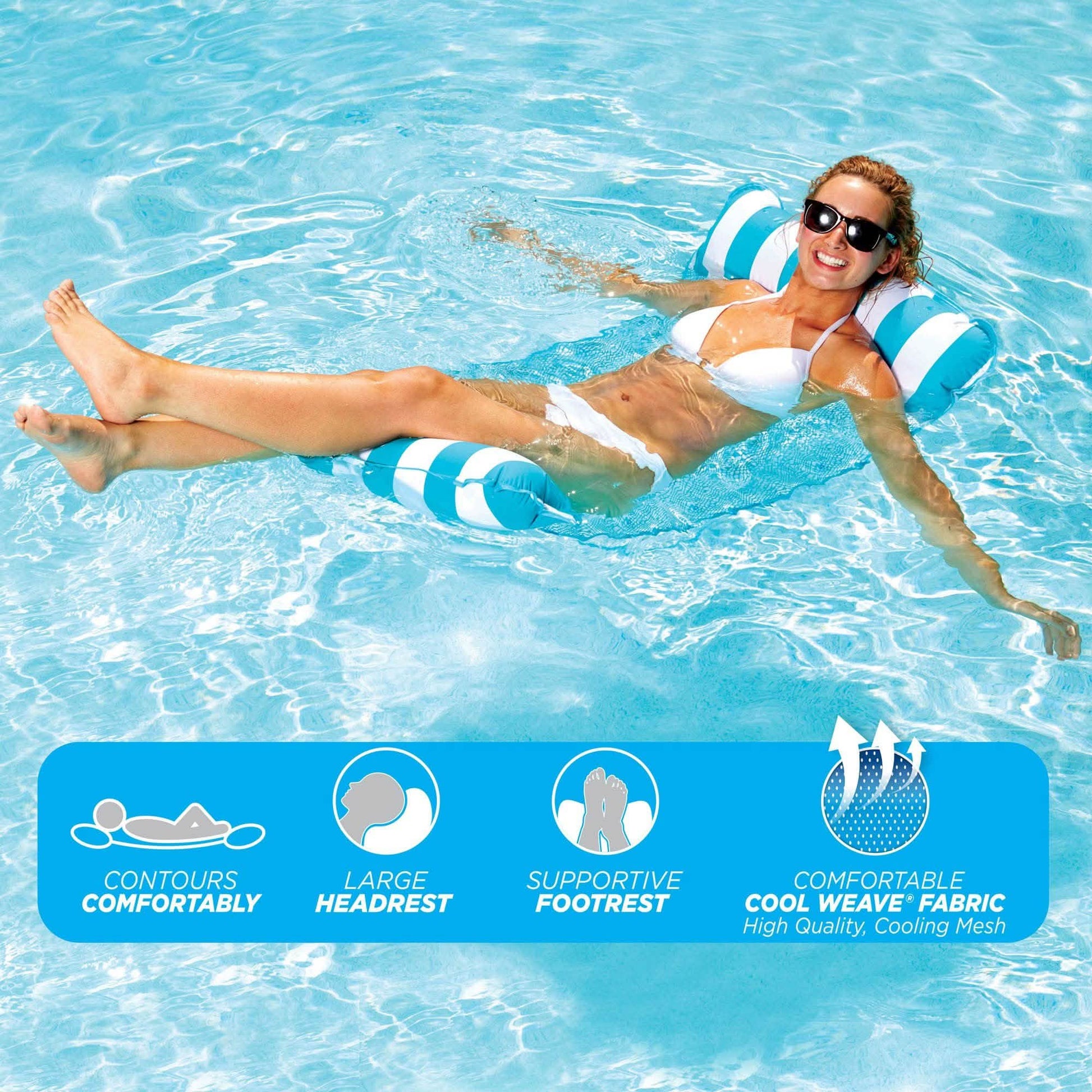 Aqua Leisure 4-In-1 Monterey Hammock Pool Float DailySale