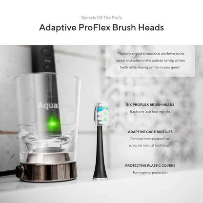 AquaSonic Black Series Pro Ultra Whitening 40,000 VPM Rechargeable Electric Toothbrush DailySale