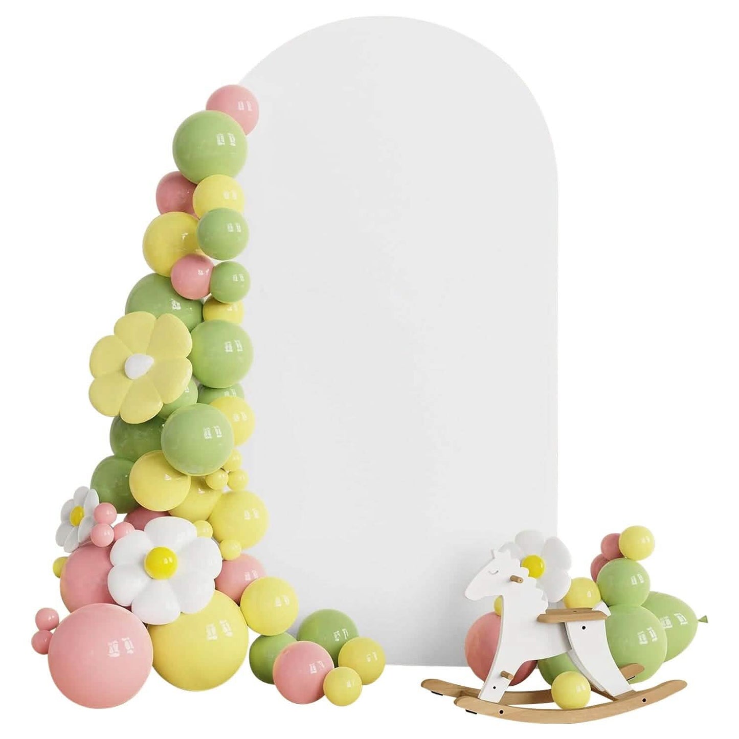 Arch Backdrop Stand Cover White Spandex Fitted Double-Sided Background Covering DailySale