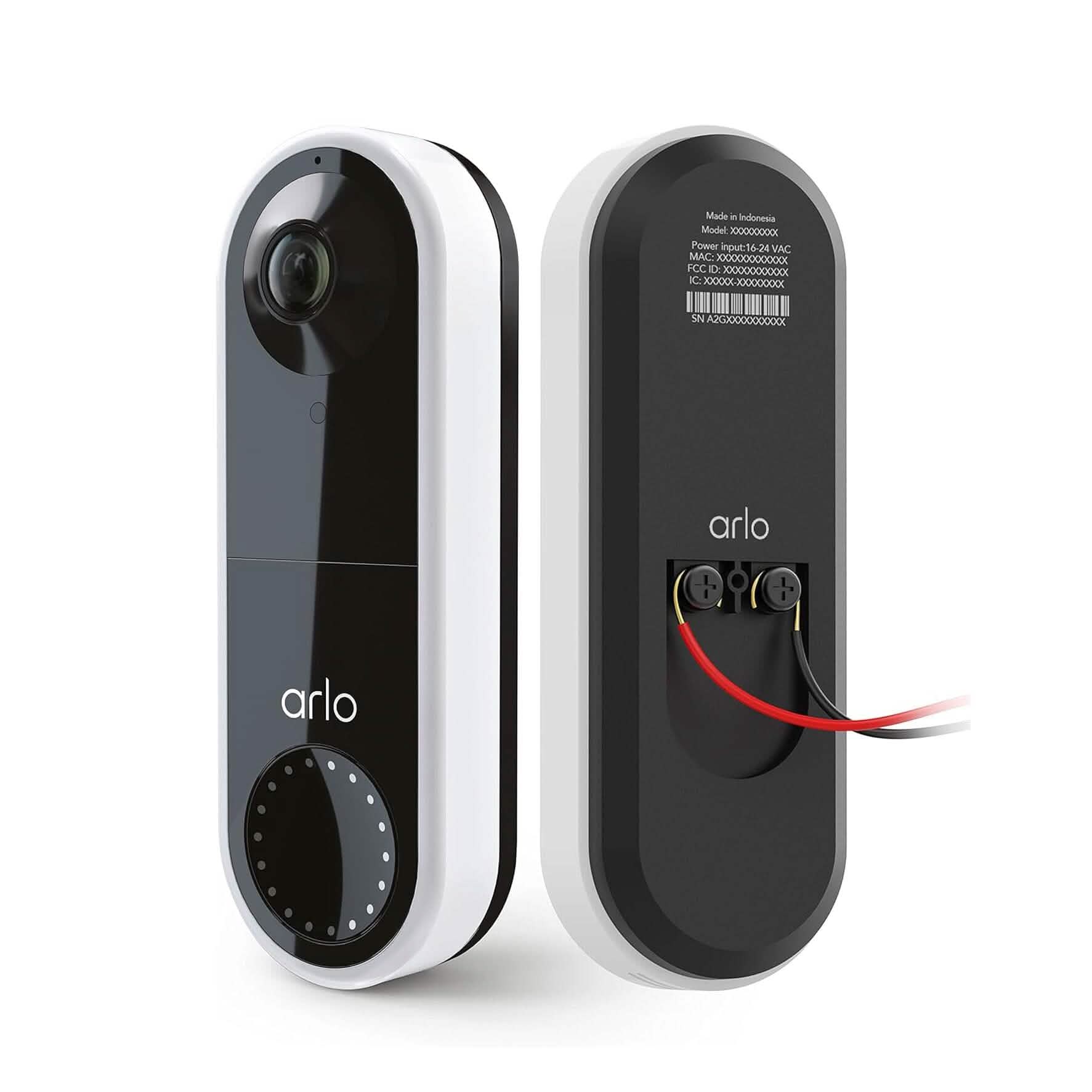Arlo Essential Wired Video Doorbell  (Refurbished) DailySale