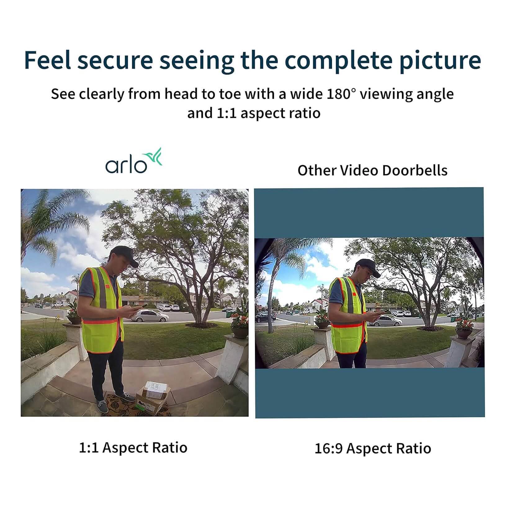 Arlo Essential Wired Video Doorbell  (Refurbished) DailySale
