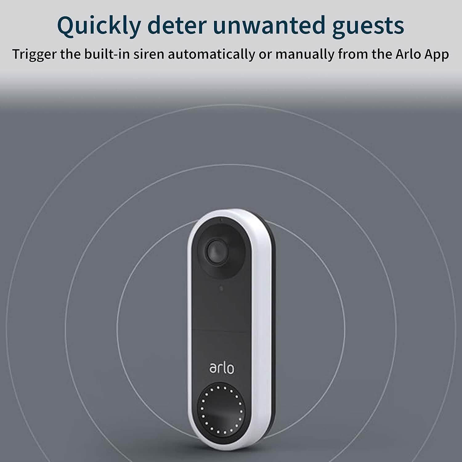 Arlo Essential Wired Video Doorbell  (Refurbished) DailySale