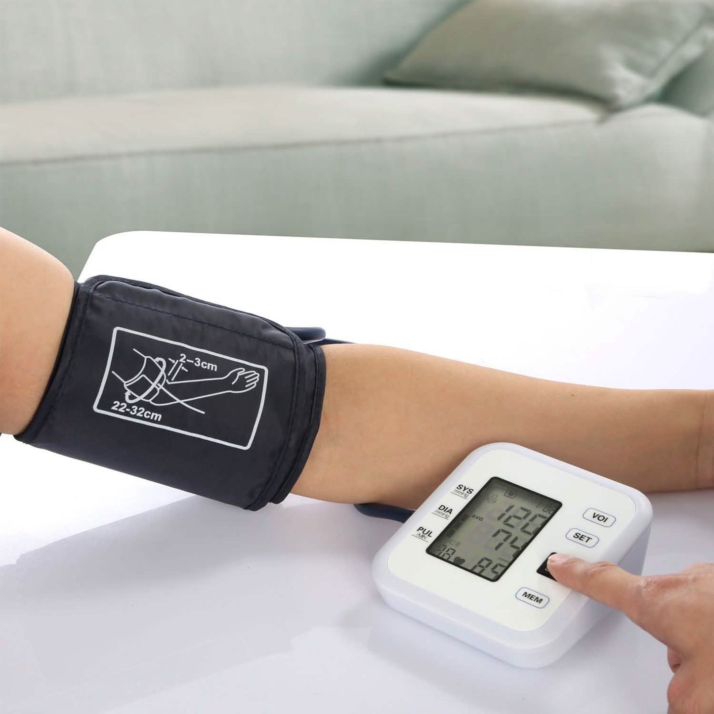 Arm Blood Pressure Monitor with Adjustable Cuff DailySale