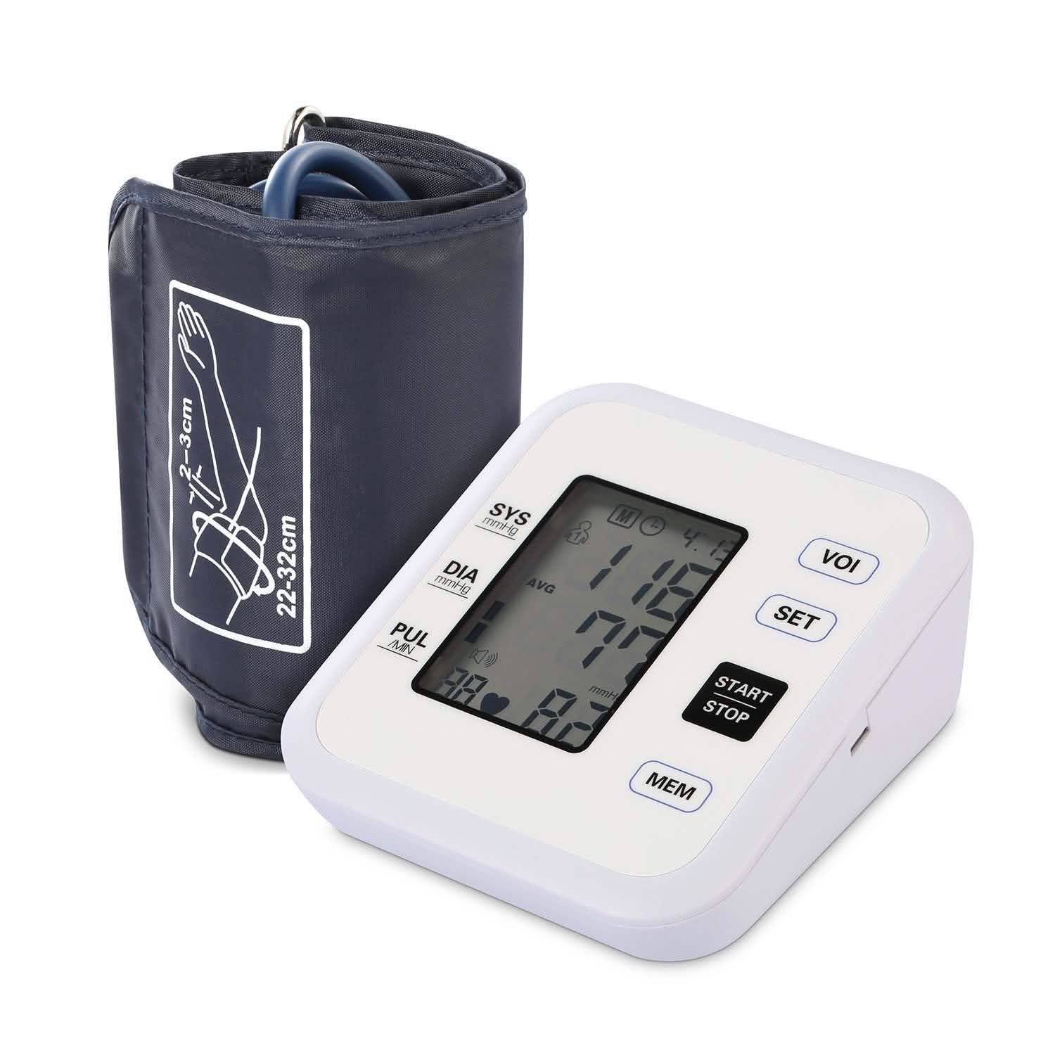 Arm Blood Pressure Monitor with Adjustable Cuff DailySale