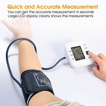 Arm Blood Pressure Monitor with Adjustable Cuff DailySale