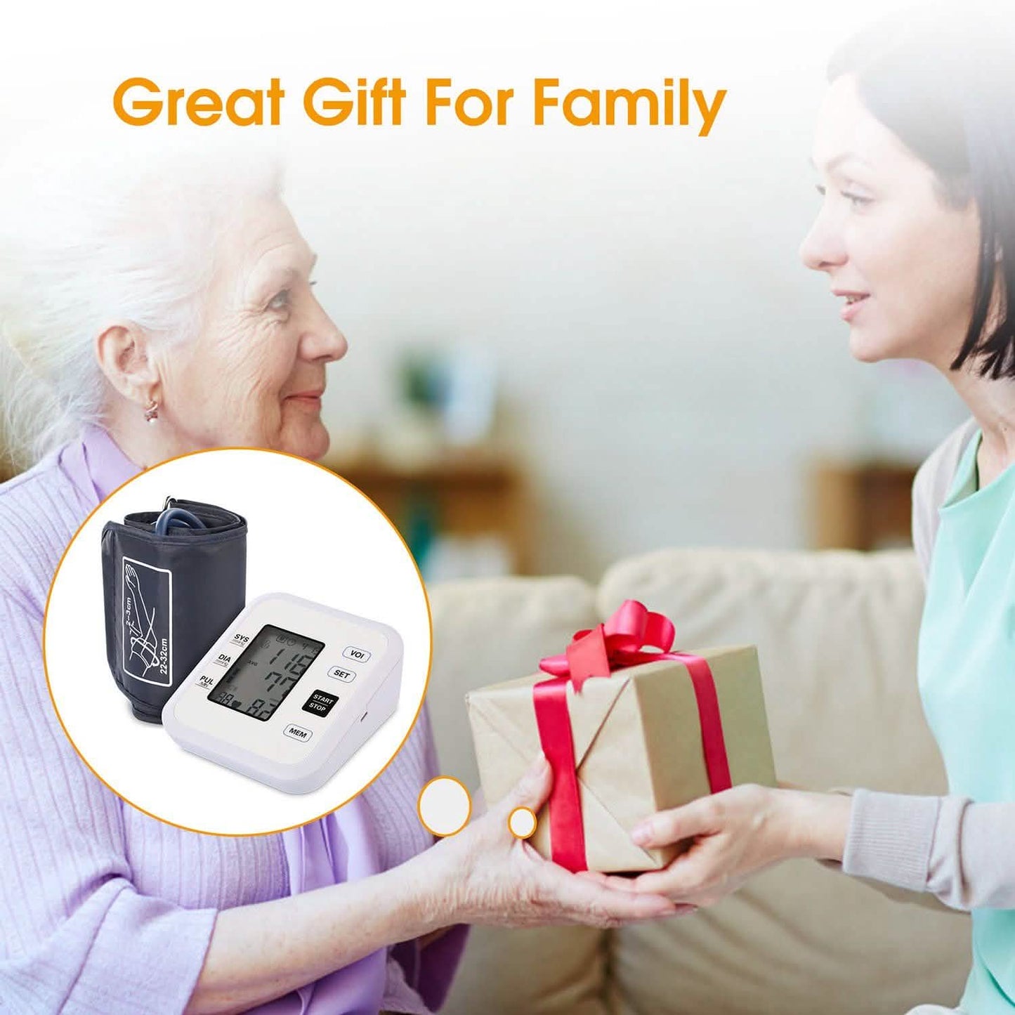 Arm Blood Pressure Monitor with Adjustable Cuff DailySale
