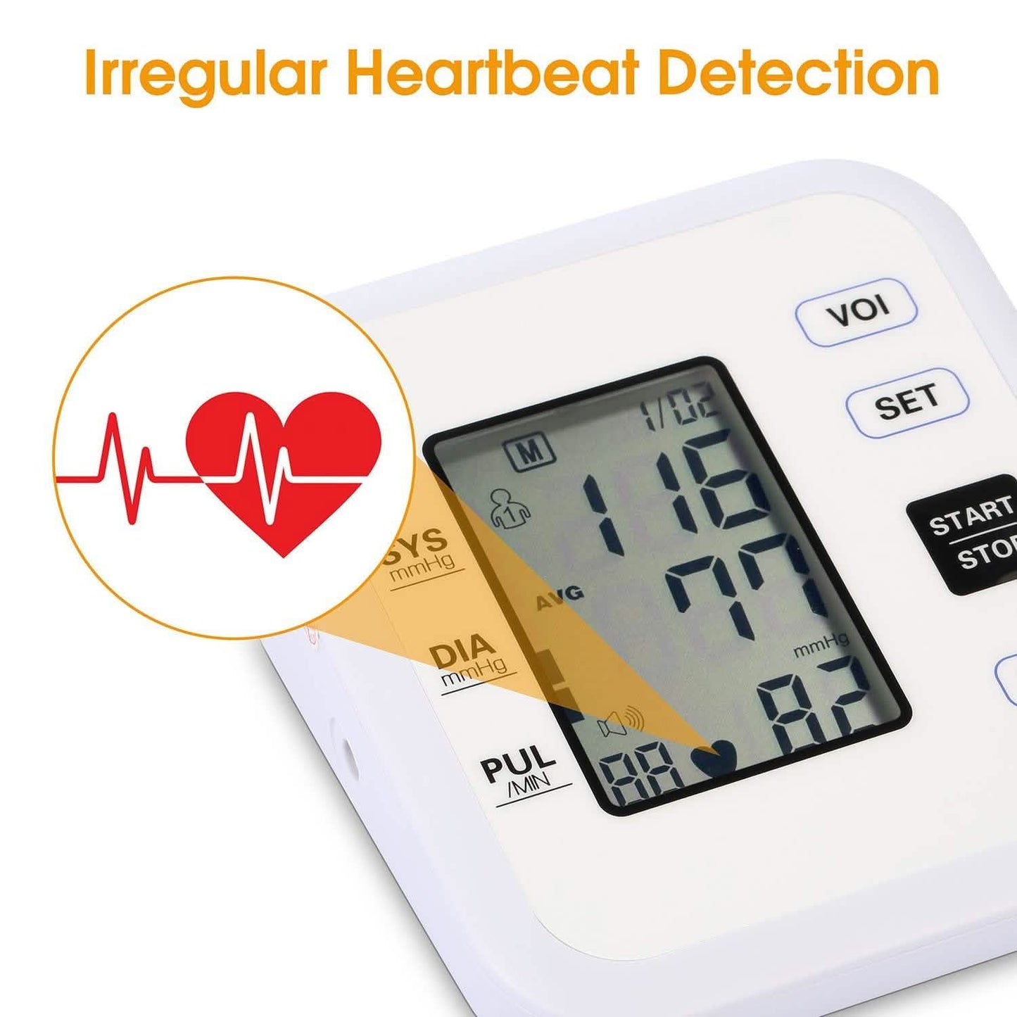 Arm Blood Pressure Monitor with Adjustable Cuff DailySale